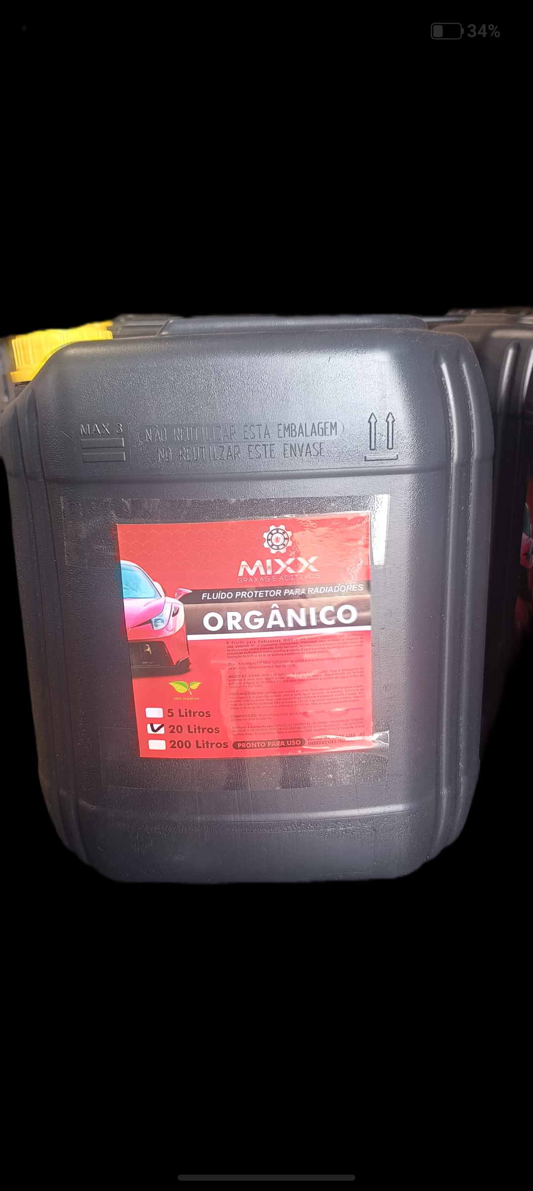 ADITIVO ORGÂNICO PRONTO PRA USO ROSA 1X20